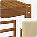 Set di divani da esterno con cuscino 6 pcs Naturale e Beige - Foto miniatura 6