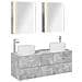 Set di mobili per il bagno 5 pcs Grigio Cemento - Foto miniatura 1