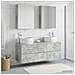 Set di mobili per il bagno 5 pcs Grigio Cemento - Foto miniatura 2