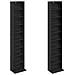 Mobile per CD 2 pz Rovere Nero 33 x 23,5 x 175 cm - Foto miniatura 5