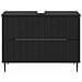 Armadio per Lavabo da Bagno ZWOLLE Nero 82 x 41 x 58,5 cm - Foto miniatura 4