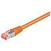 Cavo Patch Cat7A Plug RJ45 6A S/FTP LSZH con Avvolgicavo 50m Arancione