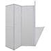 Schermo A Parete Per Doccia L 70x130x140 Cm E 4 Pannelli Pieghevoli - Foto miniatura 4