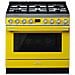 Cucina Elettrica CPF9GPYW 6 Fuochi a Gas Forno Elettrico Dimensione 90 x 60 cm Colore Giallo - Foto miniatura 1