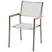 Set Di Tavolo E 6 Sedie Da Giardino In Acciaio, Granito E Fibra Tessile Bianca- Piano Singolo- Grigio Lucido - 180cm - Grosseto - Foto miniatura 32