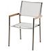 Set Di Tavolo E 6 Sedie Da Giardino In Acciaio, Granito E Fibra Tessile Bianca- Piano Singolo- Grigio Lucido - 180cm - Grosseto - Foto miniatura 14