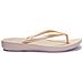 Women Iqushion Ergonomic Flip-flops E54-010, Donne, Beige, 37 - Foto miniatura 5