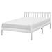 Letto A Doghe In Legno Colore Bianco 140 X 200 Cm Florac - Foto miniatura 8