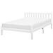 Letto A Doghe In Legno Colore Bianco 140 X 200 Cm Florac - Foto miniatura 16