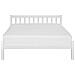 Letto A Doghe In Legno Colore Bianco 140 X 200 Cm Florac - Foto miniatura 21