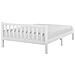 Letto A Doghe In Legno Colore Bianco 140 X 200 Cm Florac - Foto miniatura 7