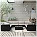 Set Divani Da Giardino 9 Pz Con Cuscini In Polyrattan Nero - Foto miniatura 1
