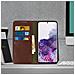 Custodia Samsung Galaxy S20pelle Portafoglio Funzione Stand - Marrone - Foto miniatura 7