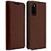 Custodia Samsung Galaxy S20pelle Portafoglio Funzione Stand - Marrone - Foto miniatura 9