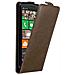 Custodia Compatibile Con Nokia Lumia 930 In Bruno Caffè - Coperchio Protettivo In Design Flip Con Chiusura Magnetica - Foto miniatura 4