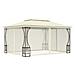 Gazebo Con Tende 300x400x265 Cm Crema - Foto miniatura 1