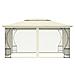 Gazebo Con Tende 300x400x265 Cm Crema - Foto miniatura 3