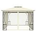 Gazebo Con Tende 300x400x265 Cm Crema - Foto miniatura 4
