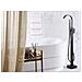 Miscelatore Per Vasca Da Bagno Freestanding Nero Ribbon - Foto miniatura 4