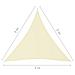 Parasole a Vela Oxford Triangolare 3x3x3 m Crema - Foto miniatura 6