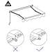 Tenda Da Sole Retrattile Manuale 300x250 Cm Crema - Foto miniatura 9