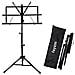 Sheet Music Book Stand Supporto Robusto Portatile Pieghevole In Metallo Con Il Sacchetto Di Trasporto Altezza Regolabile Max 1.5kgs Carico Leggero E Compatto Per Immagazzinaggio O La Corsa - Foto miniatura 1