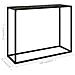 Tavolo Consolle Nero 100x35x75 Cm In Vetro Temperato - Foto miniatura 6