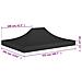 Tetto per Tendone per Feste 4,5x3 m Nero 270 g / m² - Foto miniatura 3