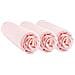 Set Di 3 Lenzuola Con Angoli In Jersey Di Cotone 100% - 50x100cm - Rosa - Foto miniatura 1
