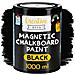 Vernice Lavagna Magnetica A Gesso Nera | 1l | Pittura Opaca Per Pareti Legno Metallo | Efficienza 2m² Con 3 Strati | A Base D'acqua | Con Polvere Metallica | Adatta Per Fissare Magneti - Foto miniatura 1