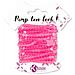 6 Nastri Glitter 6 M - Rosa Neon - Foto miniatura 1