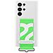 Silicone Cover With Strap White Galaxy S22 Ultra - Foto miniatura 4