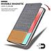Custodia Compatibile Con Samsung Galaxy A41 In Grigio Chiaro Marrone - Coperchio Protettiva Con Chiusura Magnetica, Funzione Stand E Tasca Per Le Carte - Foto miniatura 6