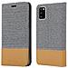 Custodia Compatibile Con Samsung Galaxy A41 In Grigio Chiaro Marrone - Coperchio Protettiva Con Chiusura Magnetica, Funzione Stand E Tasca Per Le Carte - Foto miniatura 8