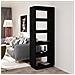 Libreria / divisorio Nero 60x35x167 Cm In Legno Massello Di Pino - Foto miniatura 1