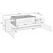 Mobile Da Ingresso Mirco, Entratina Moderna Multifunzione, Armadietto Multiuso Per Atrio, 100% Made In Italy, Cm 120x45h46, Bianco Lucido E Ardesia - Foto miniatura 3