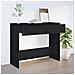 Tavolino Consolle Nero 90x36x75 Cm In Legno Multistrato - Foto miniatura 3
