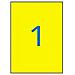 Adesivi /etichette Apli Giallo A4 20 Foglie 210 X 297 Mm - Foto miniatura 2