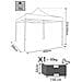 Gazebo Chiudibile Telescopico In Alluminio Professionale Con Telo In Pvc Mt3x4,5 Cora2 - Foto miniatura 5