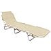 Lettino Spiaggia Piscina Schienale Regolabile Pieghevole Camping Beach Buenos Aires Lettino Beige - Foto miniatura 1