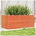Fioriera Giardino Marrone Cera 110x60x46 Cm Legno Massello Pino - Foto miniatura 1