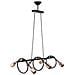 Lampada Da Soffitto Derbent Mdl3938 In Metallo Nero Con Sei Porta Lampade - Foto miniatura 1