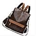 Zaino Da Donna In Pelle Pu Alla Moda - Borsa A Tracolla Elegante E Versatile Darkbrown - Foto miniatura 3
