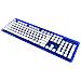 Tastiera Wireless 904-005-EU-BL-D1  per PC/server (Layout QWERTY) Colore Blu. Trasparente - Foto miniatura 1