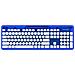 Tastiera Wireless 904-005-EU-BL-D1  per PC/server (Layout QWERTY) Colore Blu. Trasparente - Foto miniatura 2