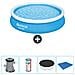 Piscina Fuori Terra - In Giro - 366x76 Cm - Blu - Include Accessori Coordinati Cb52 - Foto miniatura 1