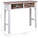 Tavolo Consolle Marrone 90x30x77 Cm In Legno - Foto miniatura 8