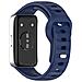 Cinturino In Silicone Per Huawei Band 10/9/8 - Texture A Pois Blue - Foto miniatura 1