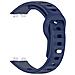 Cinturino In Silicone Per Huawei Band 10/9/8 - Texture A Pois Blue - Foto miniatura 4