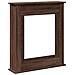 Cornice per Camino Rovere Marrone 75x20x87,5 cm in Truciolato - Foto miniatura 1
